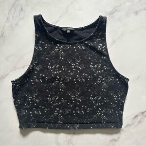Aritzia Talula US M High Neck Starry Tank